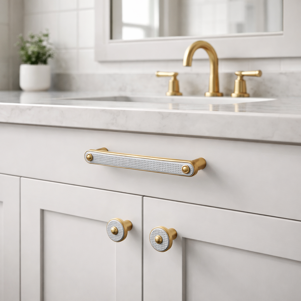Modern Decorative Kitchen White Drawer Pull Cabinet