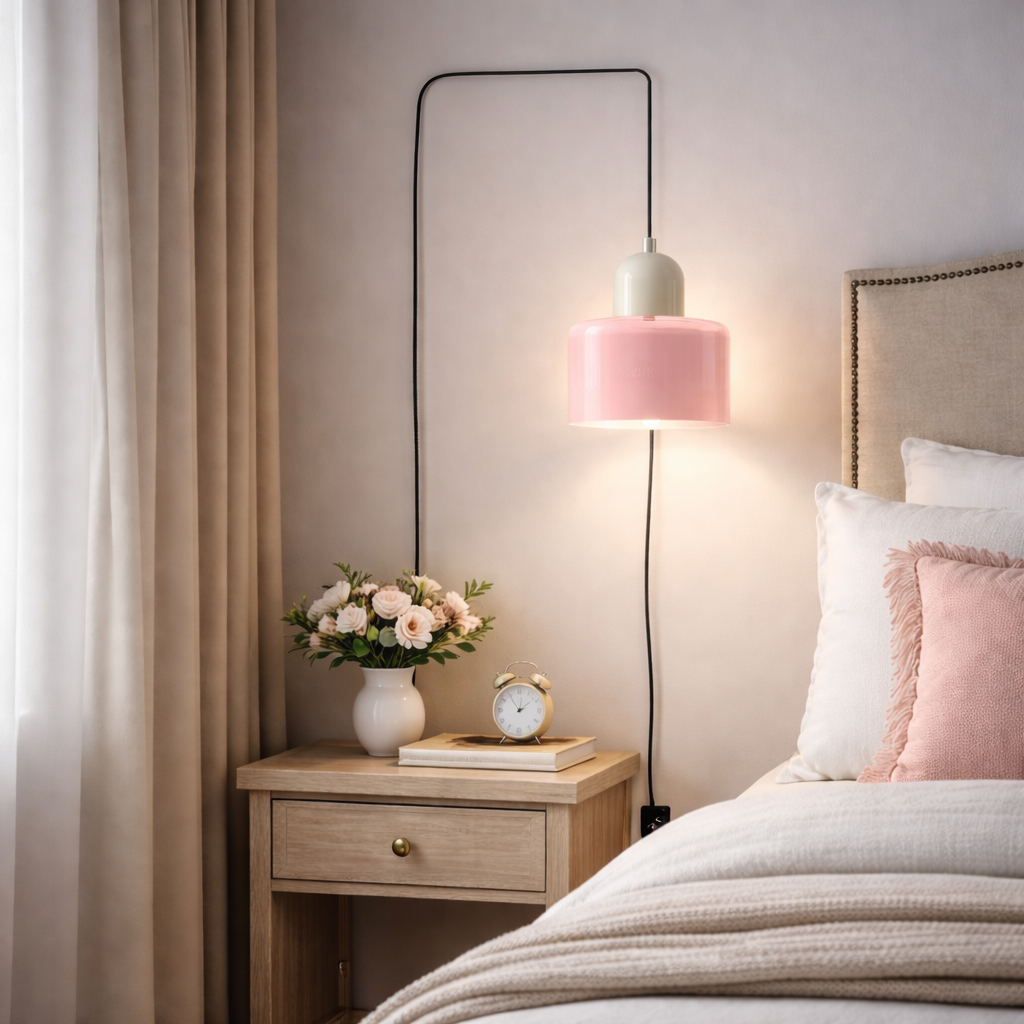 Bauhaus Plug-in Small Glass Pendant Light