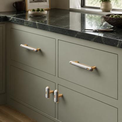 Elegant Luxury French Style White Drawer Pulls Hardware