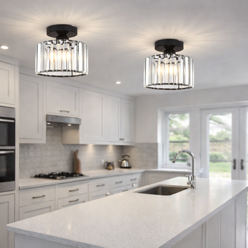 Elegant Modern Crystal Ceiling Lights for Bedroom Decor