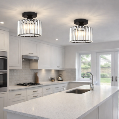 Elegant Modern Crystal Ceiling Lights for Bedroom Decor