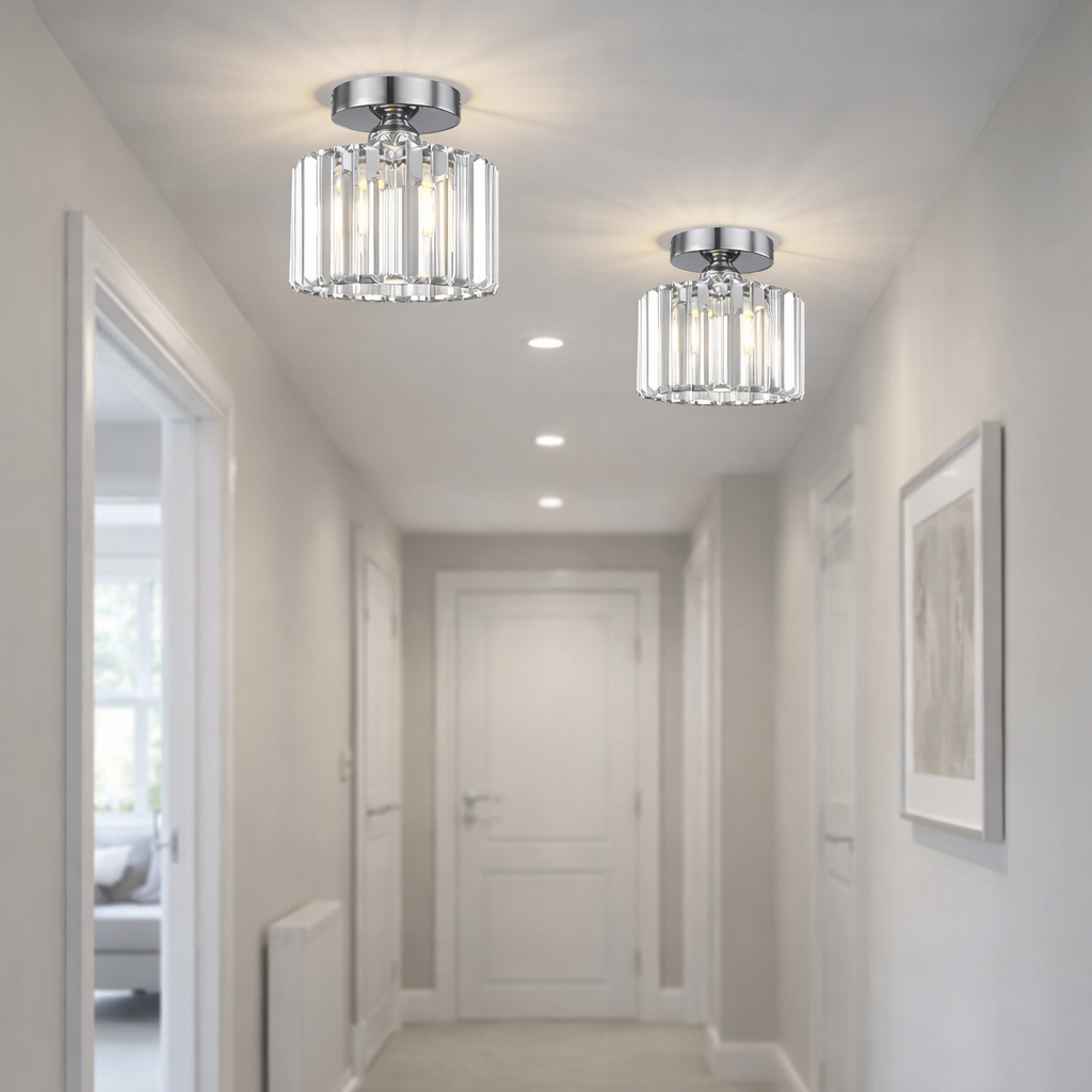 Elegant Modern Crystal Ceiling Lights for Bedroom Decor
