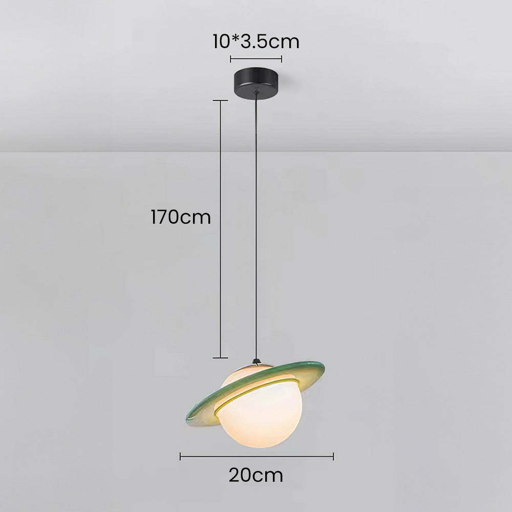 Colorful Small Planet Glass Pendant Light -Homdiy