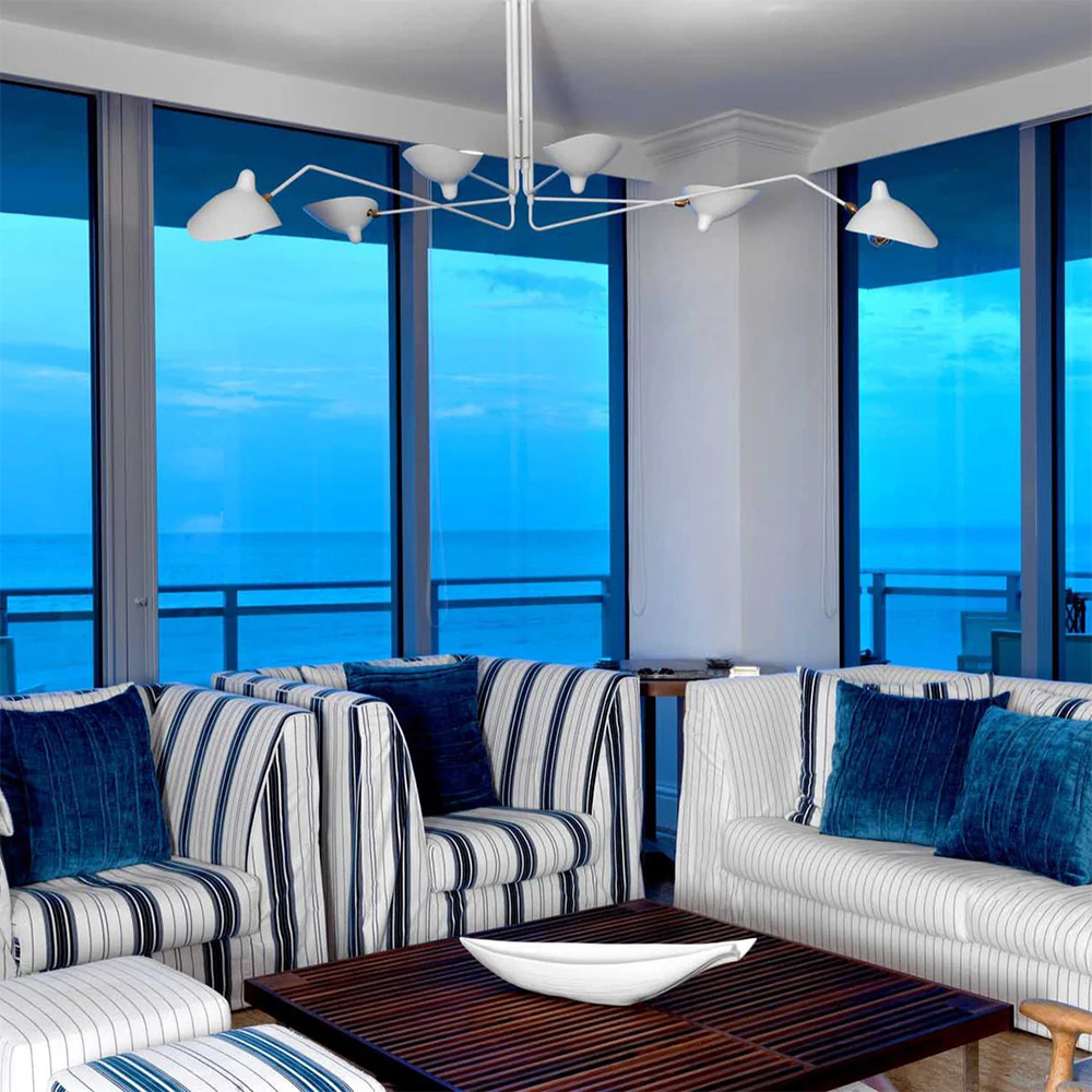 Contemporary Décor Art Iron Flush Mount Ceiling Light Chandelier