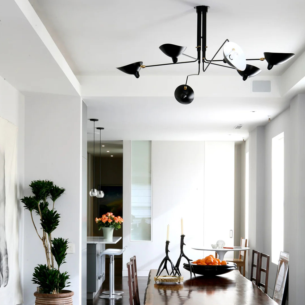 Contemporary Décor Art Iron Flush Mount Ceiling Light Chandelier