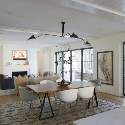 Contemporary Décor Art Iron Flush Mount Ceiling Light Chandelier