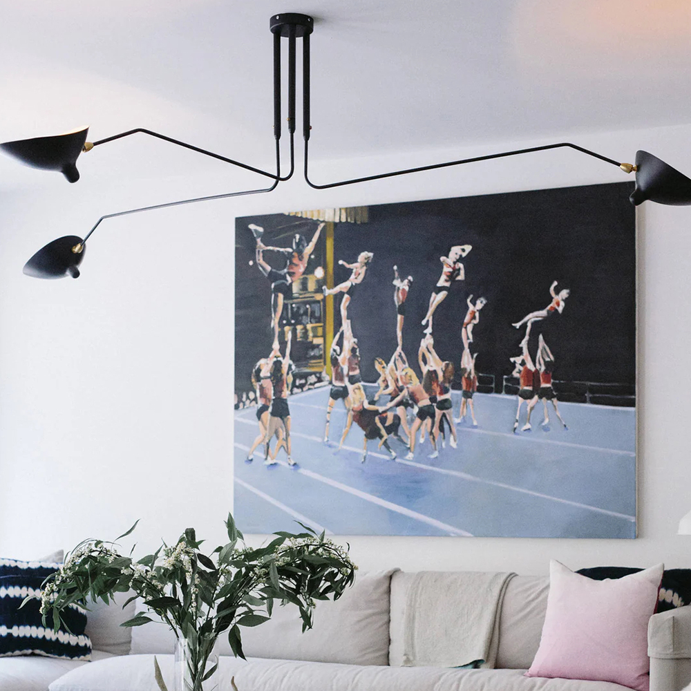 Contemporary Décor Art Iron Flush Mount Ceiling Light Chandelier