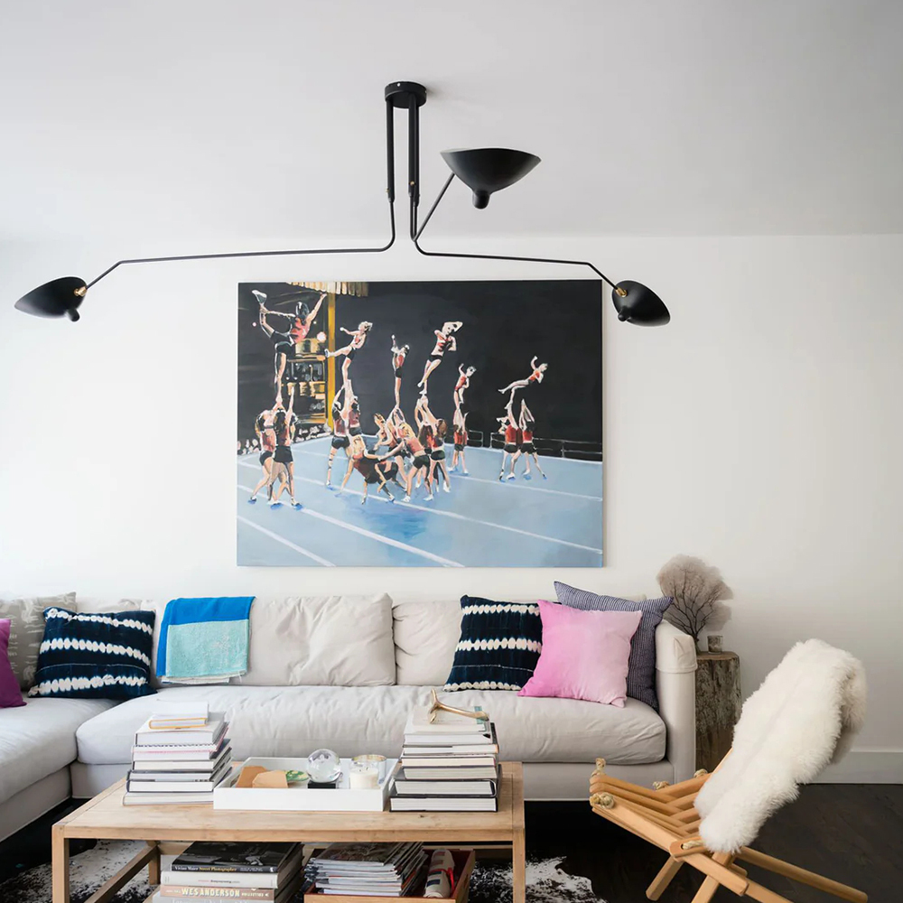 Contemporary Décor Art Iron Flush Mount Ceiling Light Chandelier