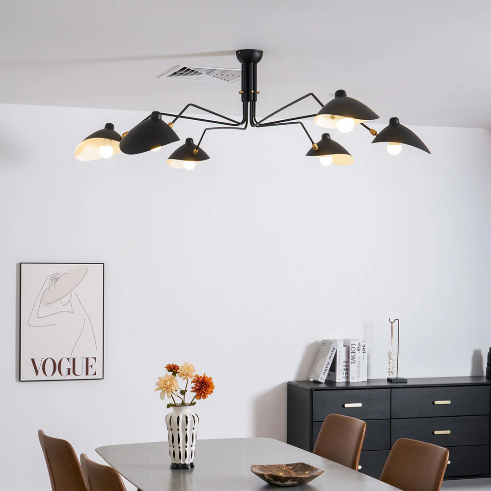 Contemporary Décor Art Iron Flush Mount Ceiling Light Chandelier