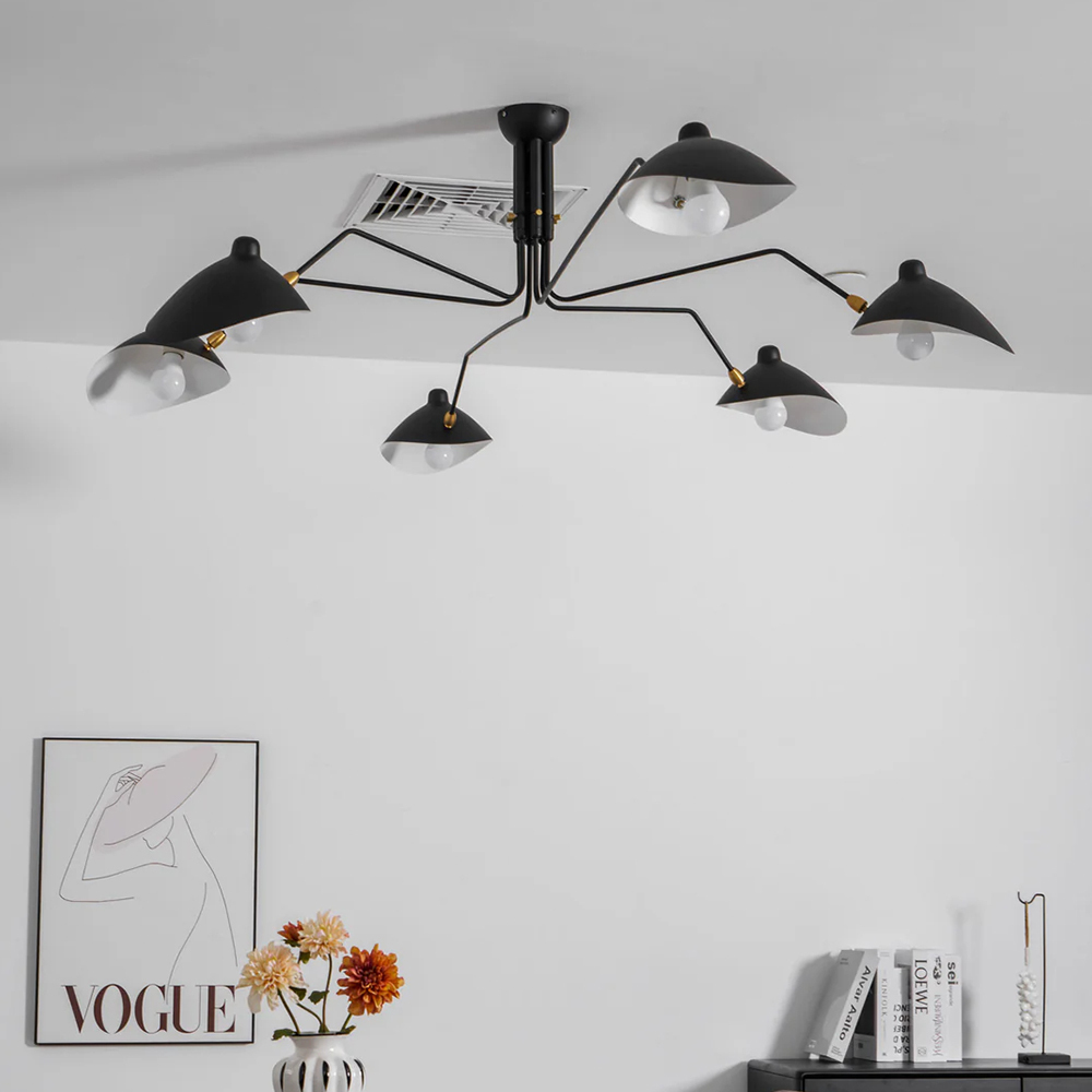 Contemporary Décor Art Iron Flush Mount Ceiling Light Chandelier