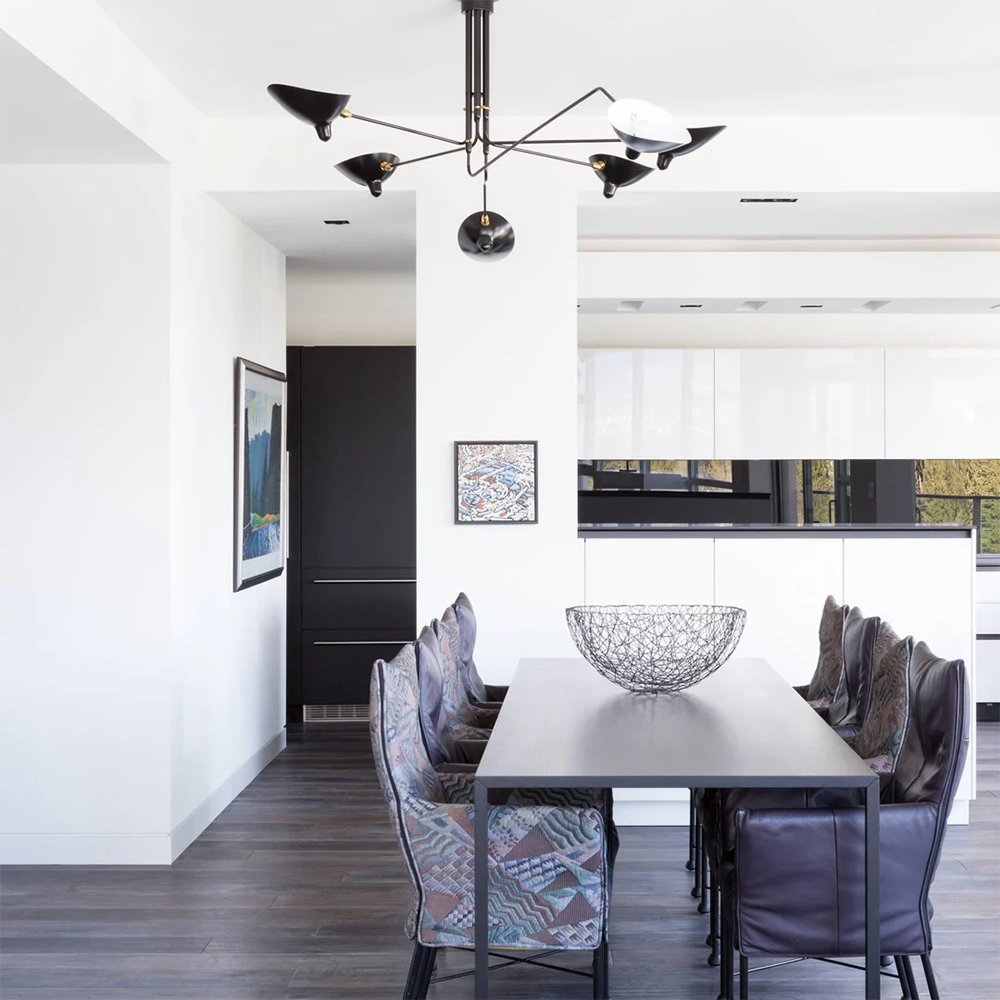 Contemporary Décor Art Iron Flush Mount Ceiling Light Chandelier