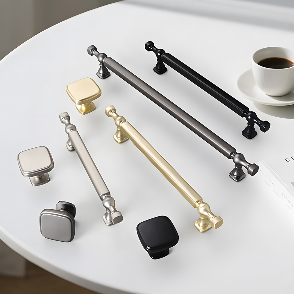 Contemporary Durable Zinc Alloy Bathroom Drawer Cabinet Pulls