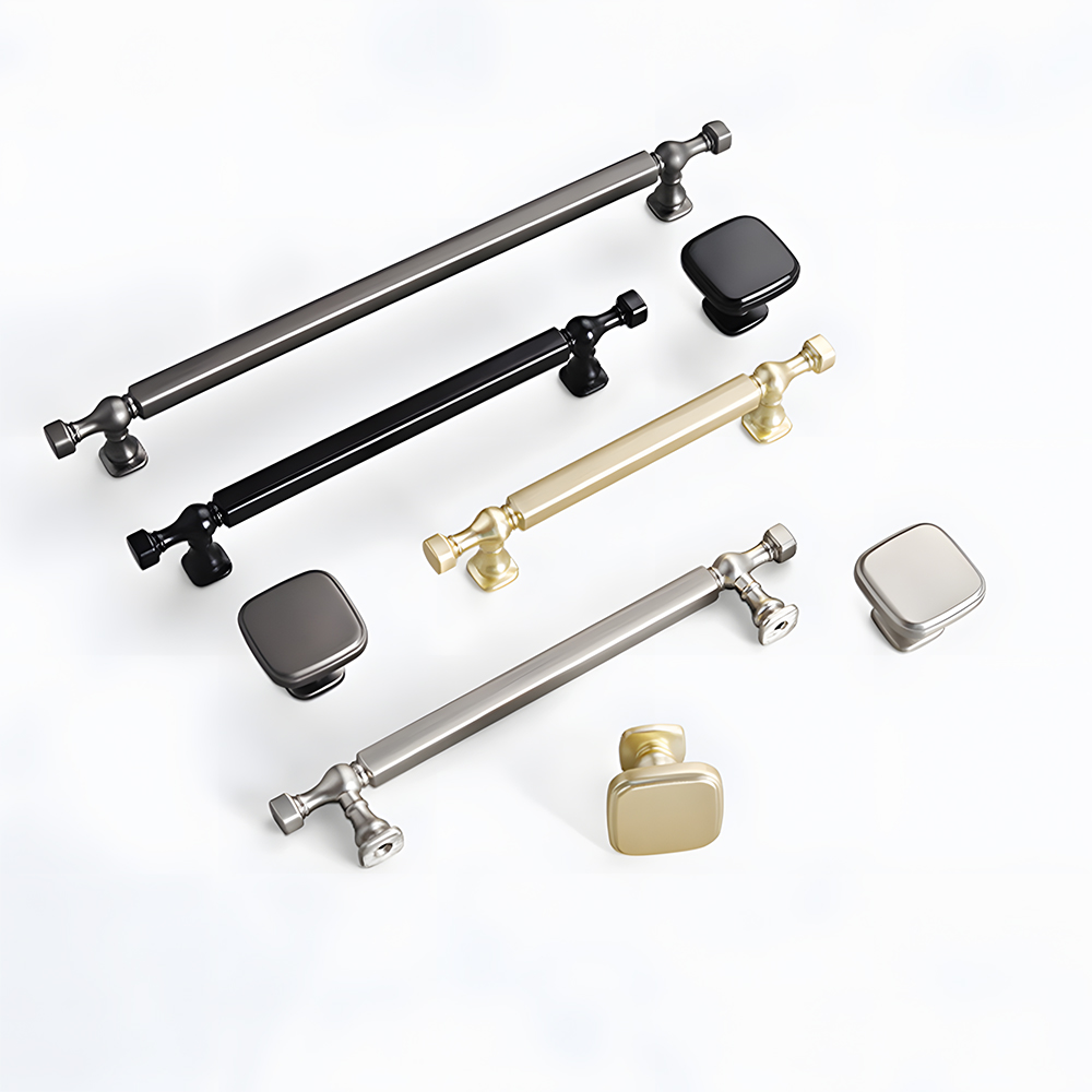 Contemporary Durable Zinc Alloy Bathroom Drawer Cabinet Pulls