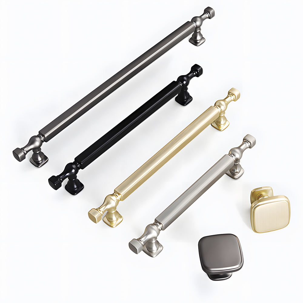 Contemporary Durable Zinc Alloy Bathroom Drawer Cabinet Pulls