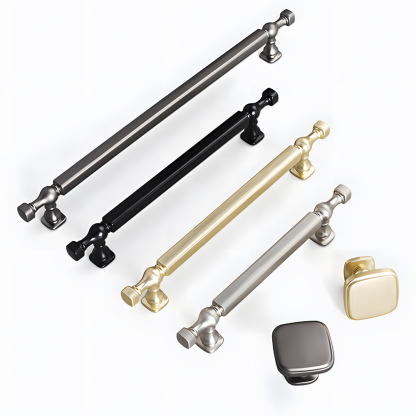 Contemporary Durable Zinc Alloy Bathroom Drawer Cabinet Pulls