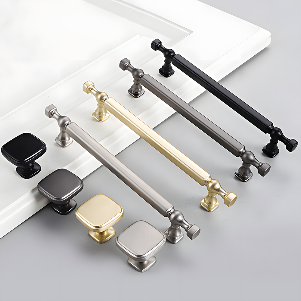 Contemporary Durable Zinc Alloy Bathroom Drawer Cabinet Pulls