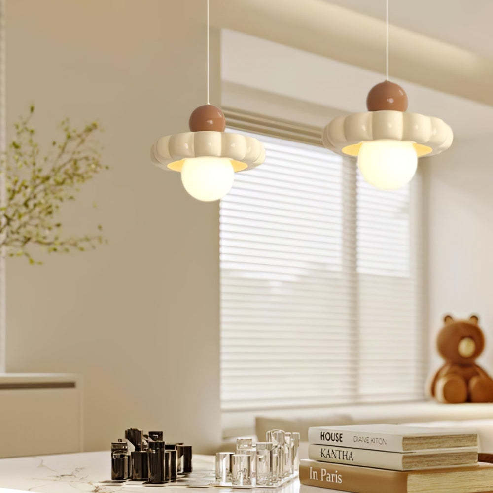 Cream Cloud Pendant Light -Homdiy