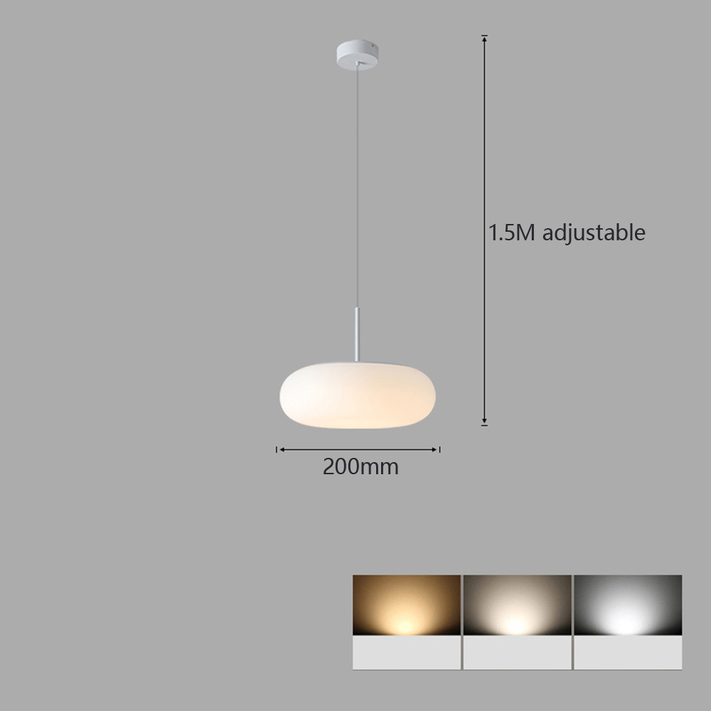 Cream Style Apple-Shaped LED Pendant Light