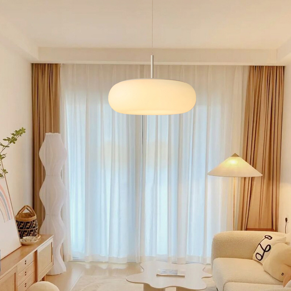 Cream Style Apple-Shaped LED Pendant Light