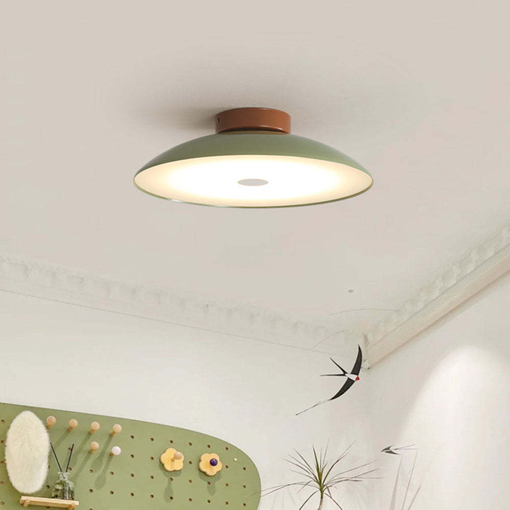 French Cream Iron Led Ceiling Lamp -Homdiy