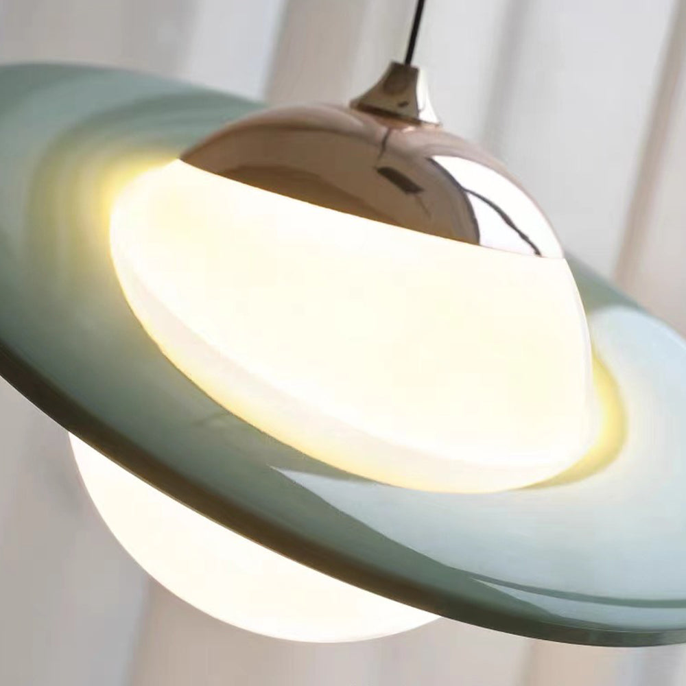 Colorful Small Planet Glass Pendant Light -Homdiy