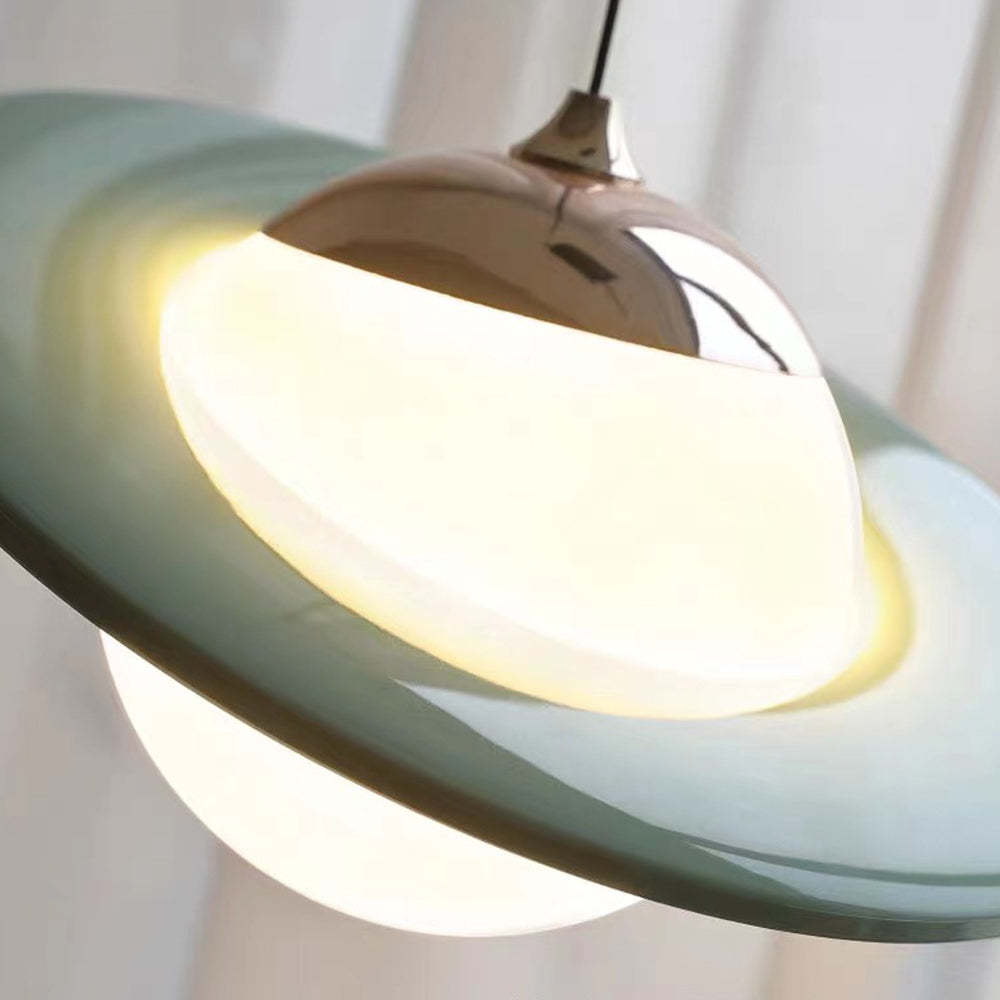 Colorful Small Planet Glass Pendant Light -Homdiy