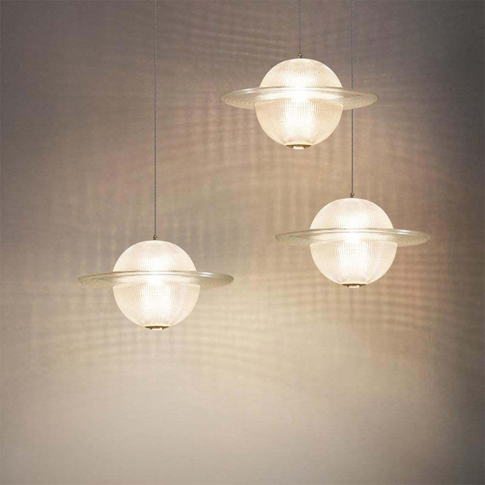 Vintage Glass Planet Pendant Light -Homdiy