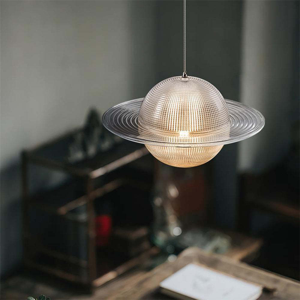 Vintage Glass Planet Pendant Light -Homdiy