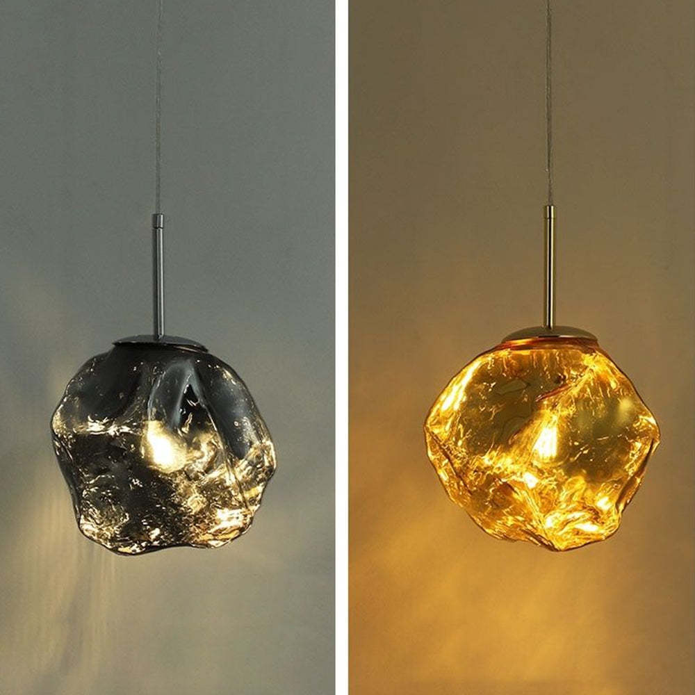 Simple Lava Glass Pendant Hanging Light -Homdiy