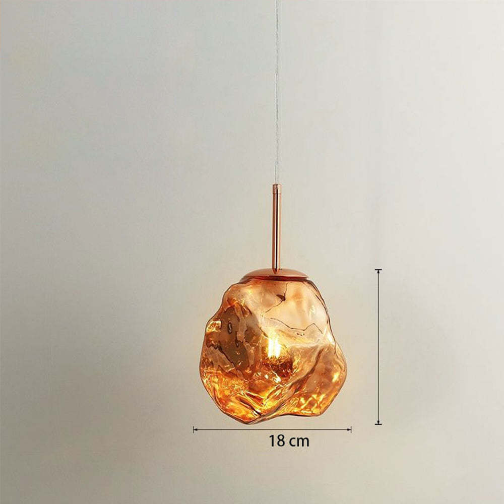 Simple Lava Glass Pendant Hanging Light -Homdiy