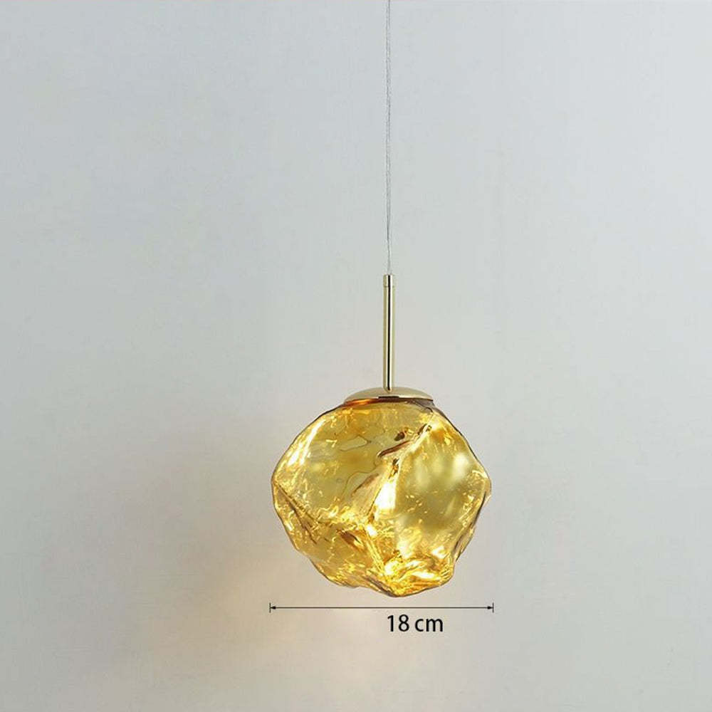 Simple Lava Glass Pendant Hanging Light -Homdiy