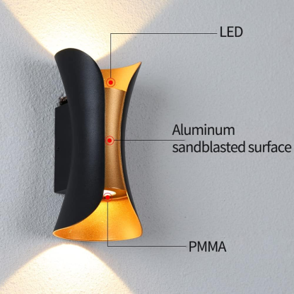 Waterproof Art Decor LED Outdoor Wall Sconce Light