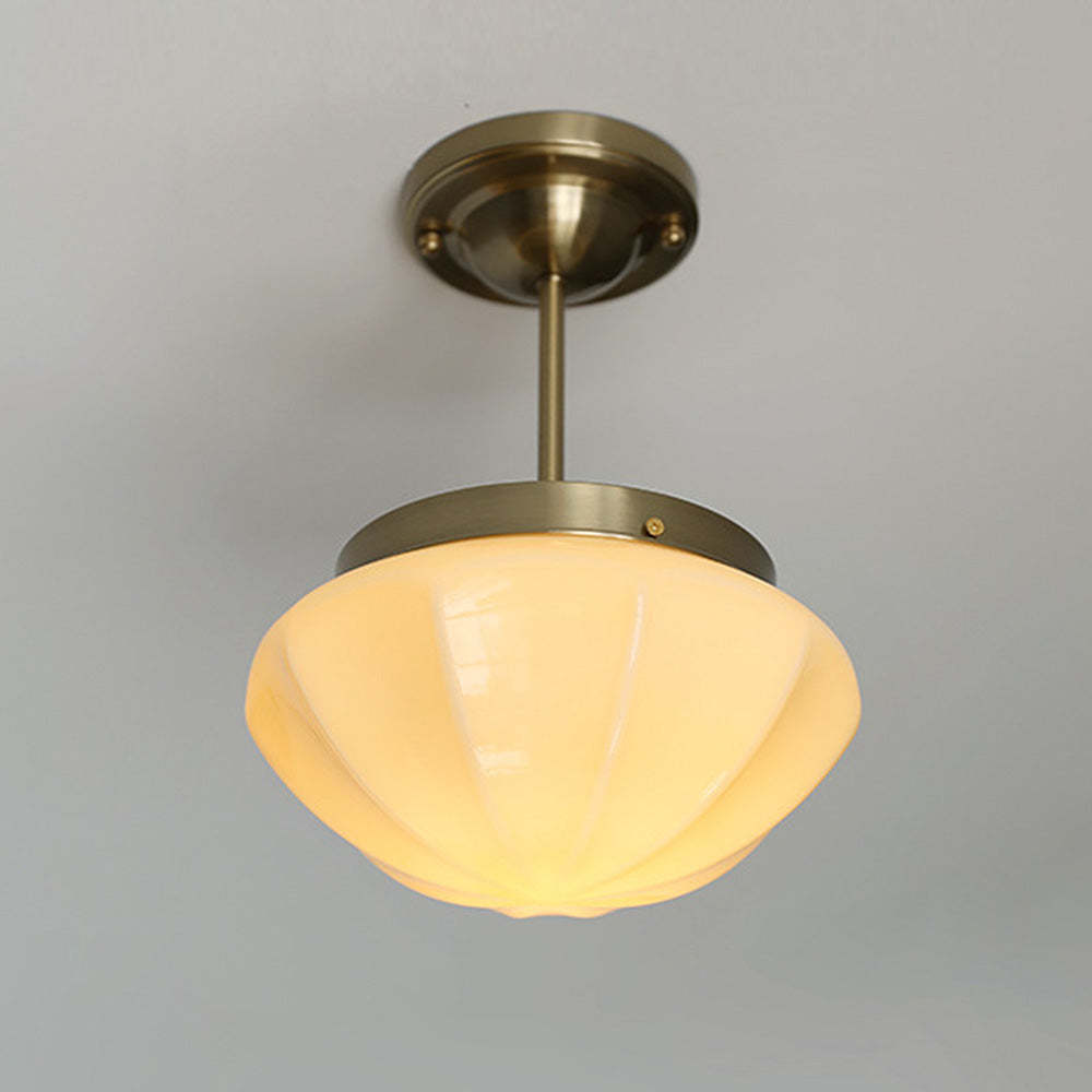 Contemporary Milky Simple Hallway Ceiling Light -Homdiy