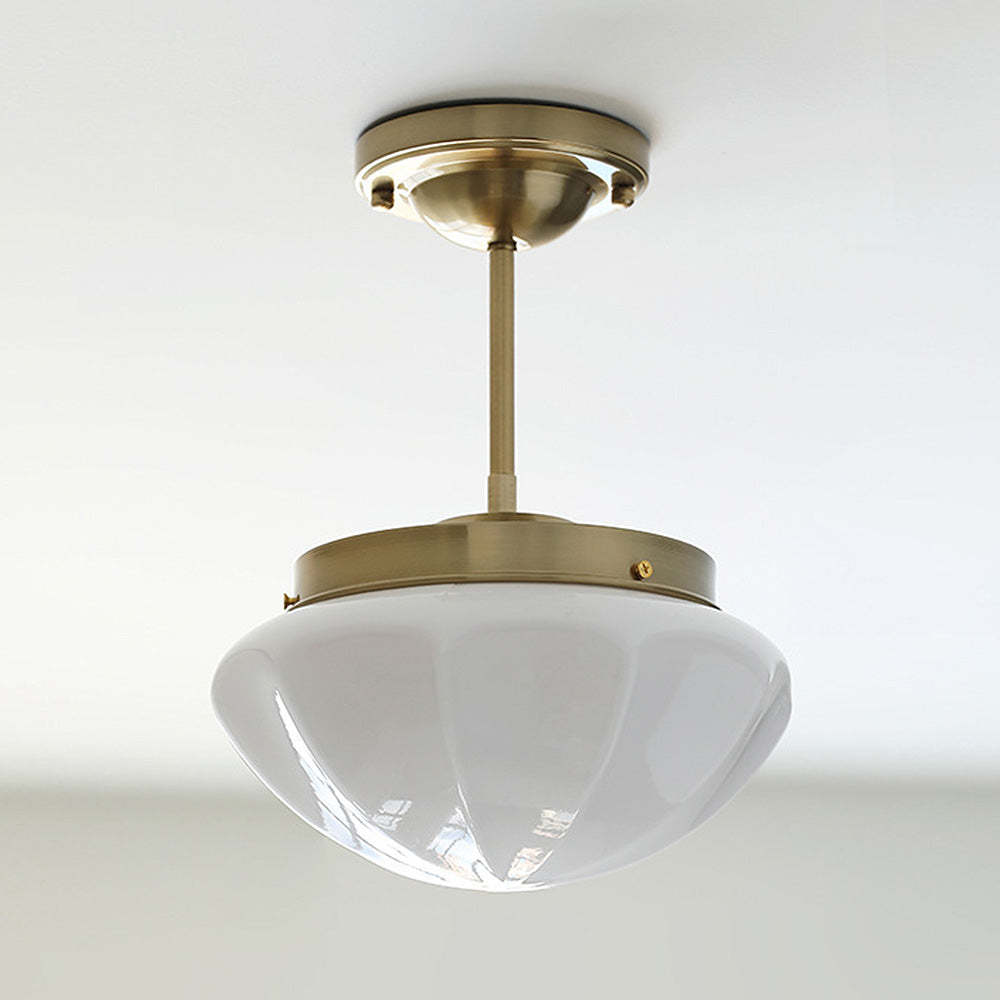 Contemporary Milky Simple Hallway Ceiling Light -Homdiy