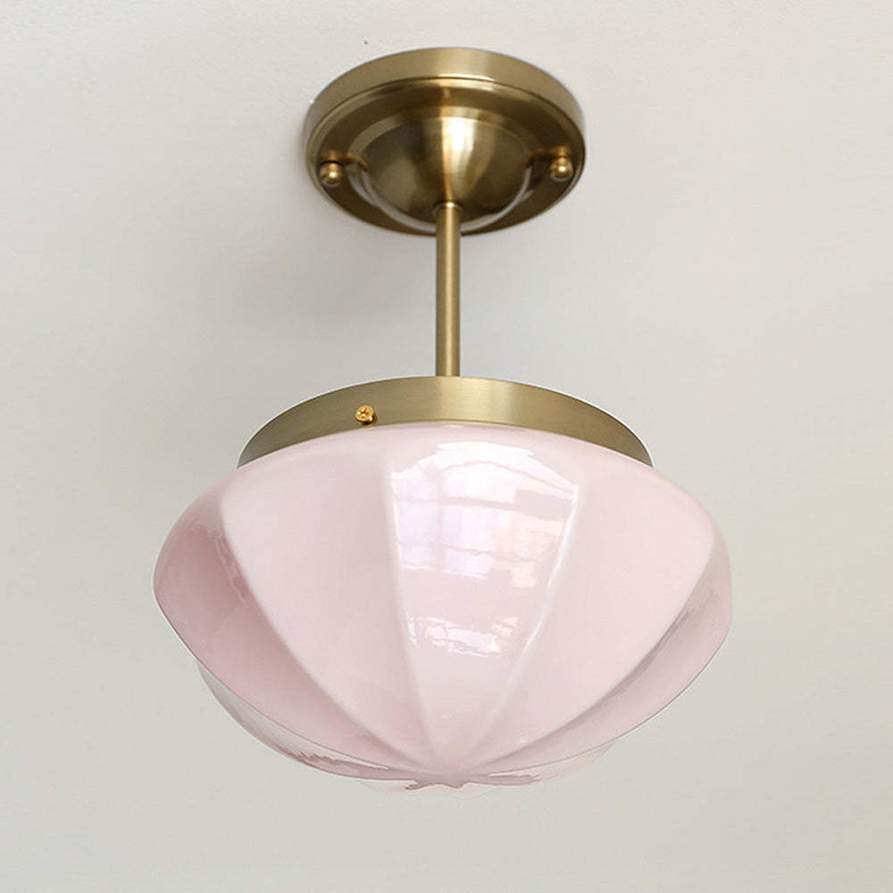 Contemporary Milky Simple Hallway Ceiling Light -Homdiy