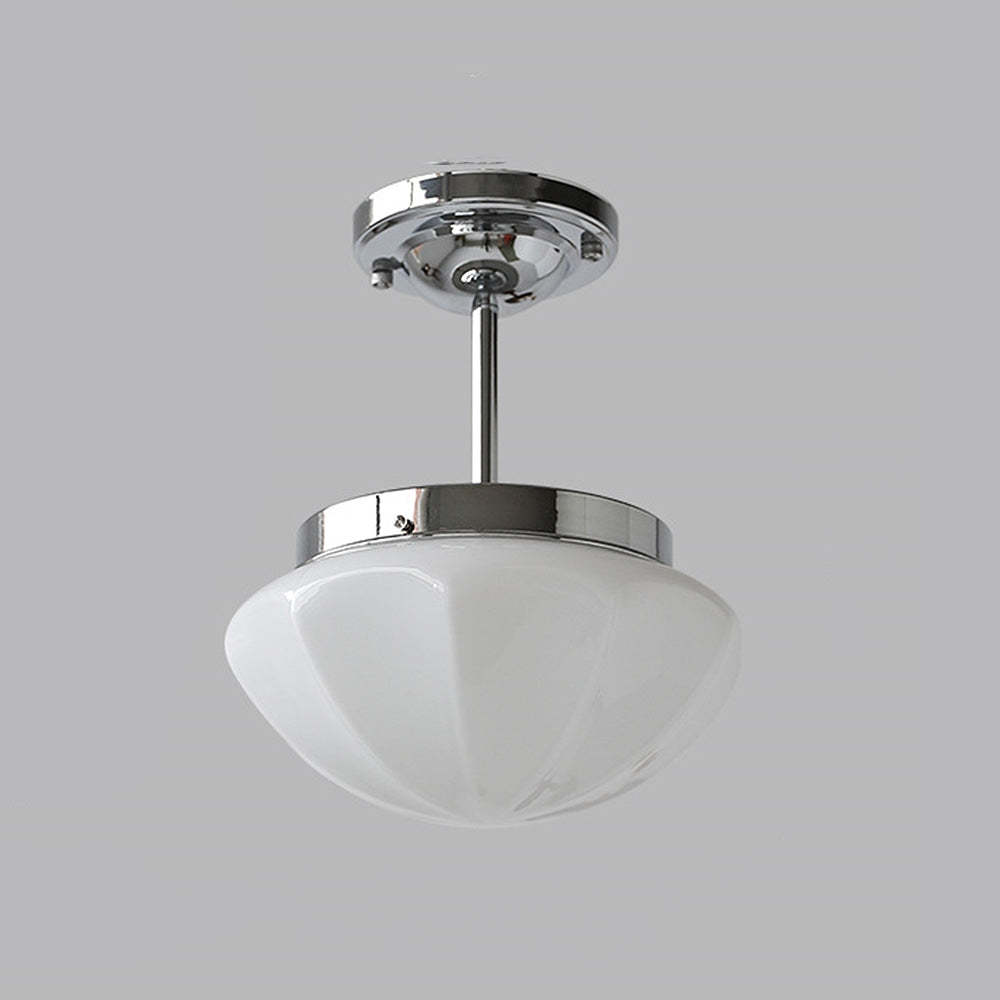 Contemporary Milky Simple Hallway Ceiling Light -Homdiy