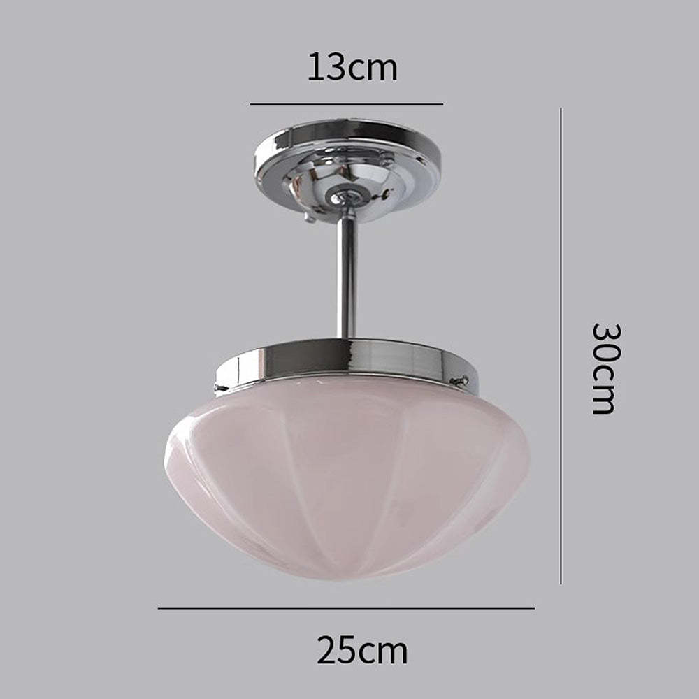 Contemporary Milky Simple Hallway Ceiling Light -Homdiy