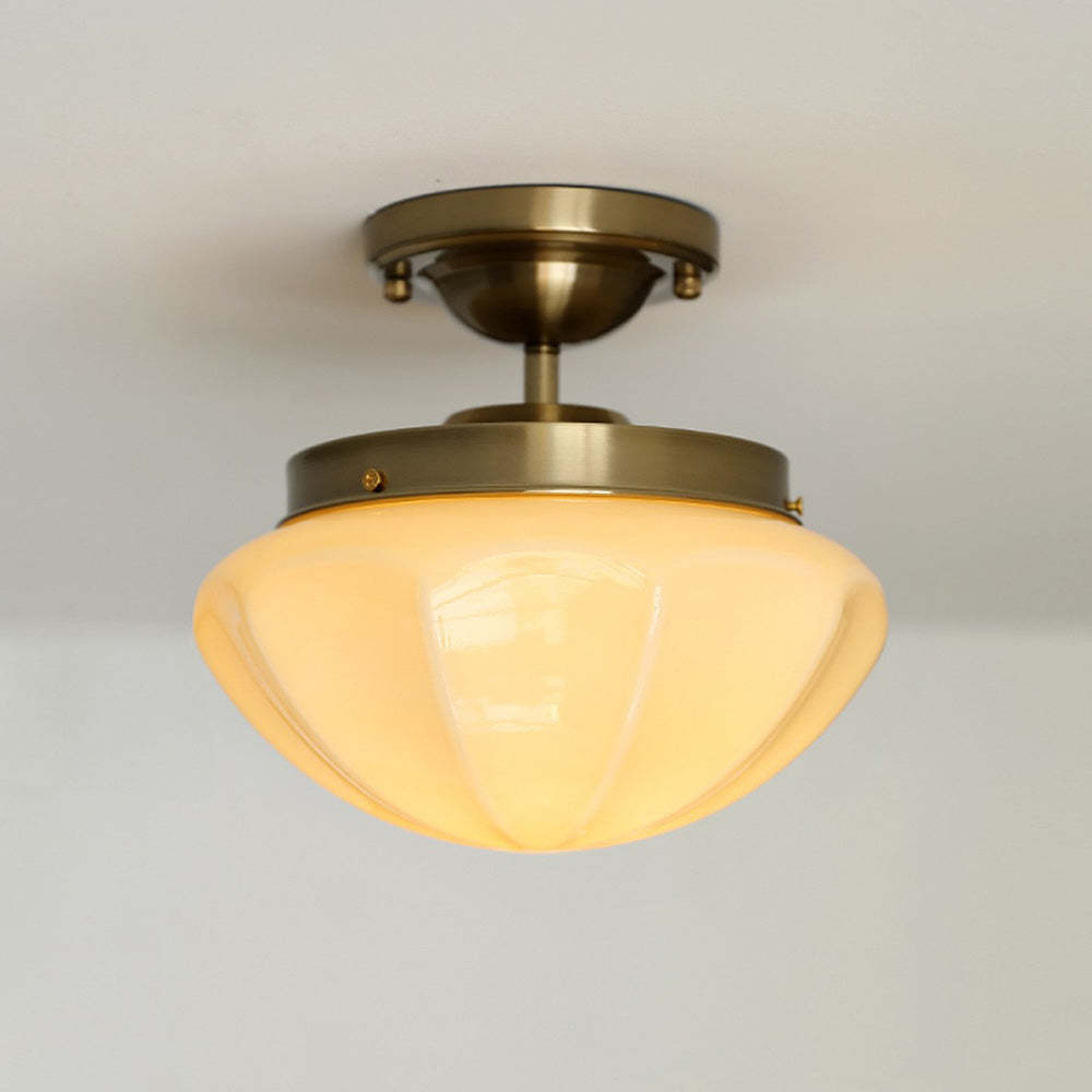 Contemporary Milky Simple Hallway Ceiling Light -Homdiy