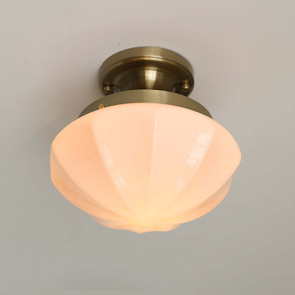 Contemporary Milky Simple Hallway Ceiling Light -Homdiy