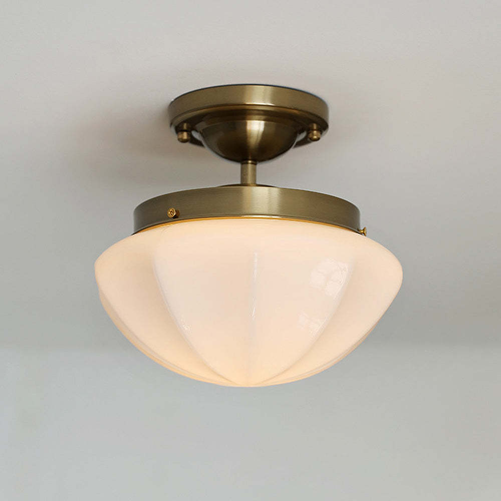 Contemporary Milky Simple Hallway Ceiling Light -Homdiy