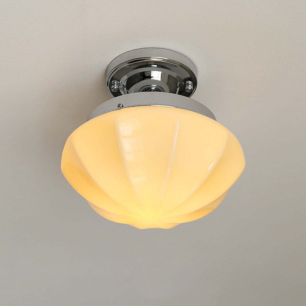 Contemporary Milky Simple Hallway Ceiling Light -Homdiy