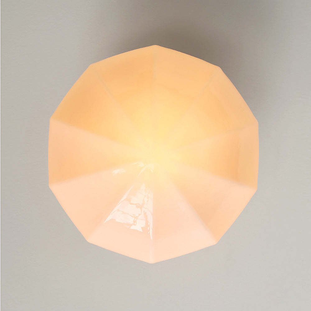 Contemporary Milky Simple Hallway Ceiling Light -Homdiy