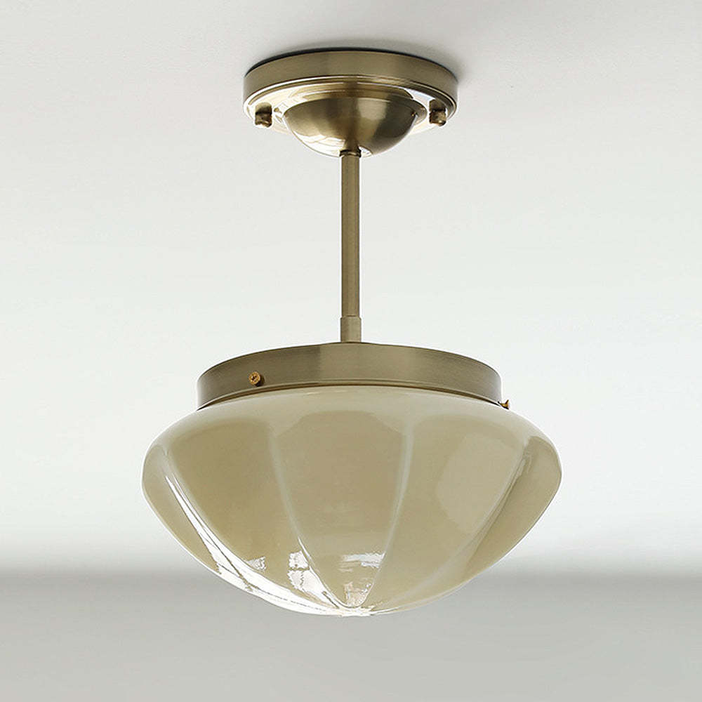 Contemporary Milky Simple Hallway Ceiling Light -Homdiy