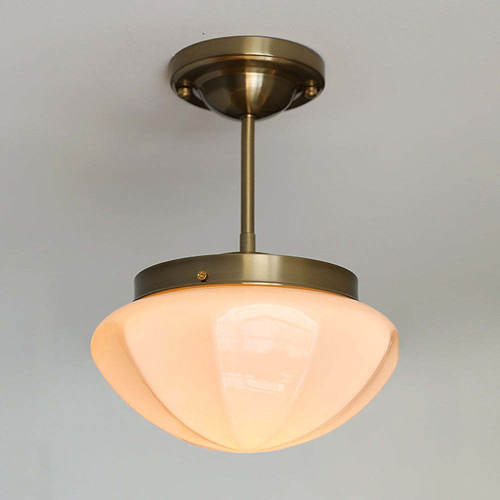 Contemporary Milky Simple Hallway Ceiling Light -Homdiy