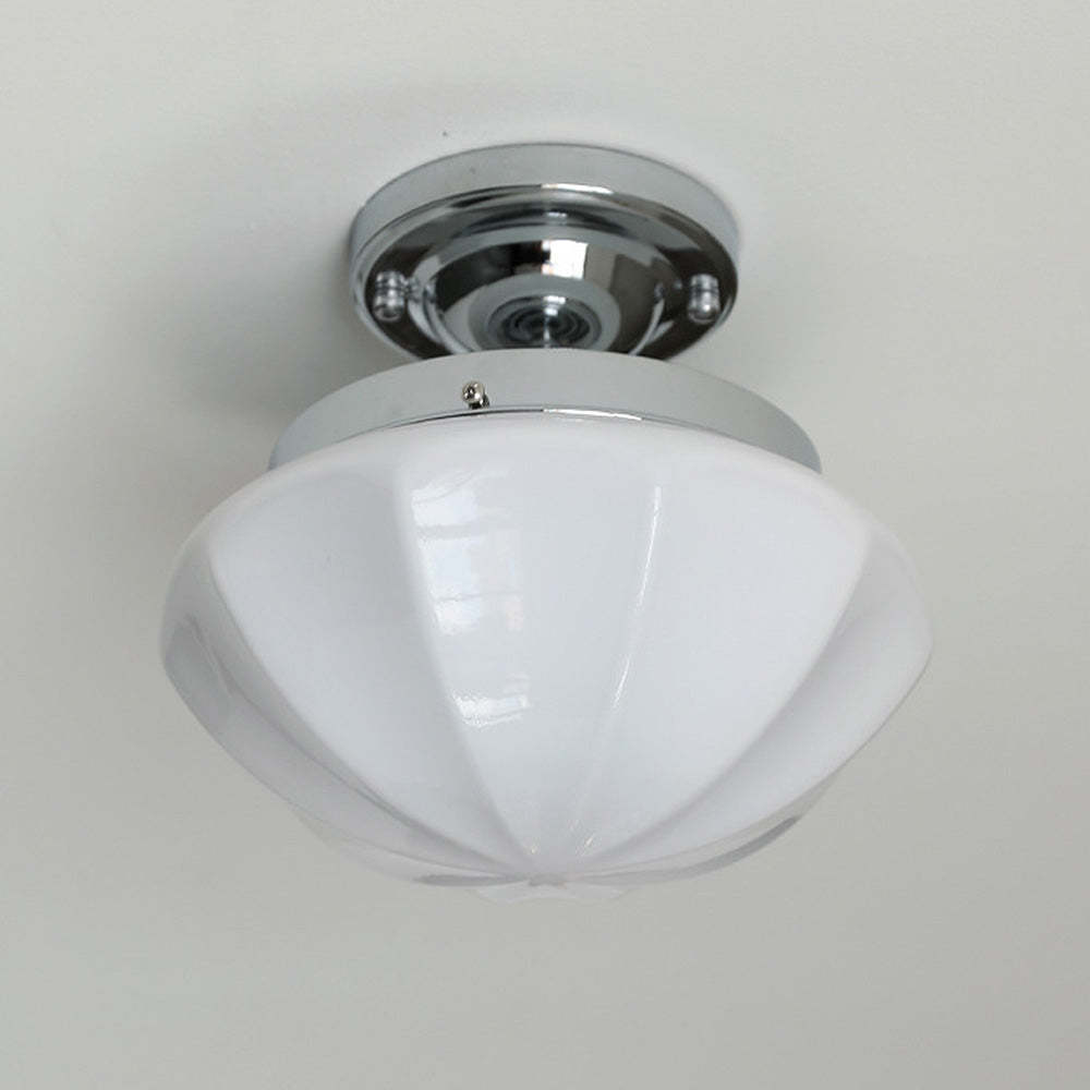 Contemporary Milky Simple Hallway Ceiling Light -Homdiy