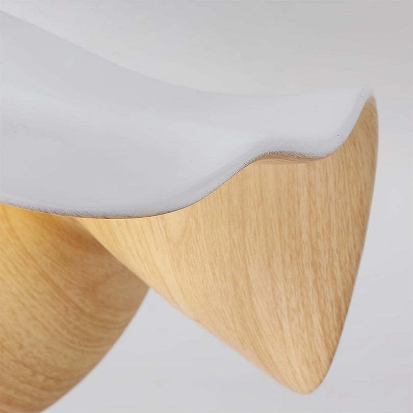 Nordic Wooden Lotus Resin Ceiling Light -Homdiy