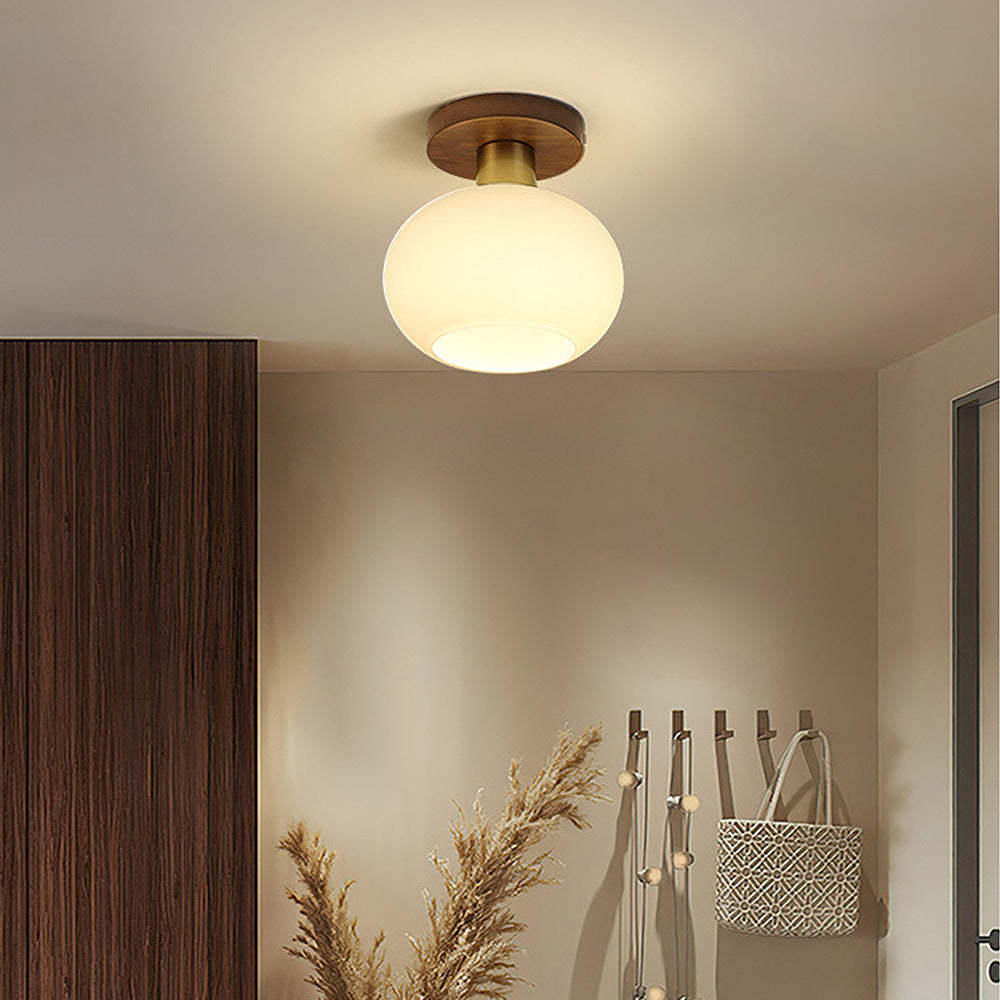 Nordic White Entrance Ceiling Hallway Light -Homdiy