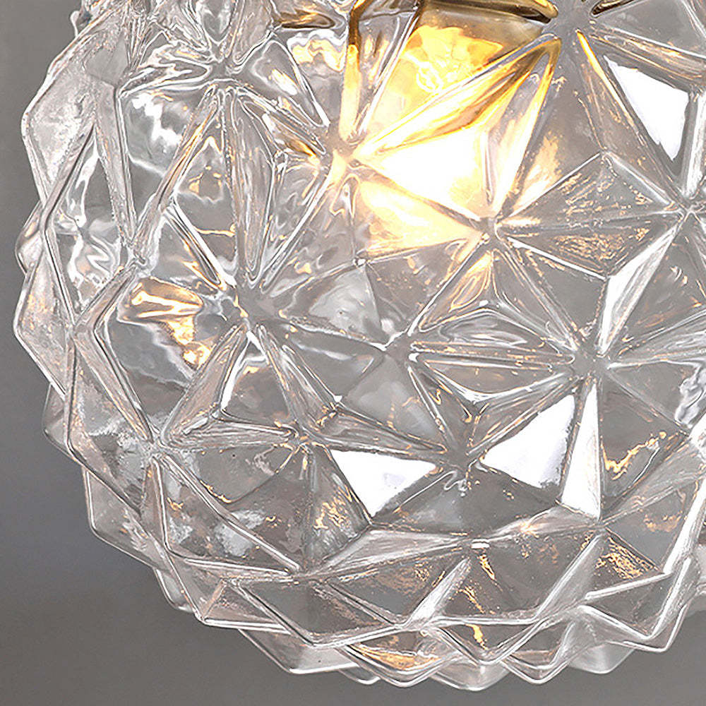 Vintage Fancy Clear Glass Hallway Ceiling Light -Homdiy
