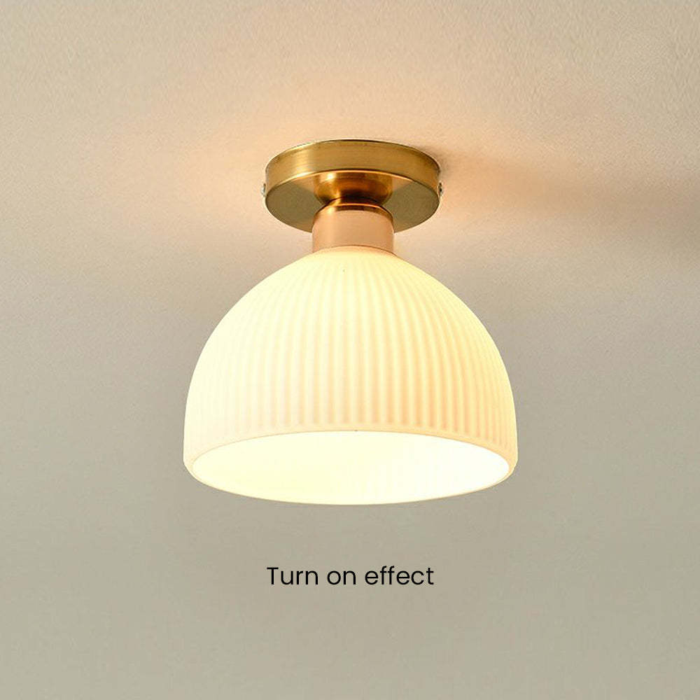 French White Simple Hallway Ceiling Light -Homdiy