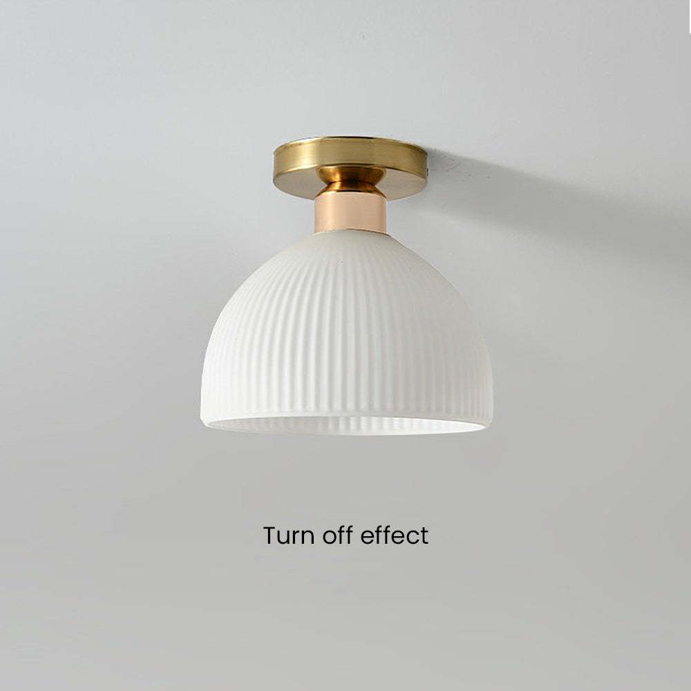 French White Simple Hallway Ceiling Light -Homdiy